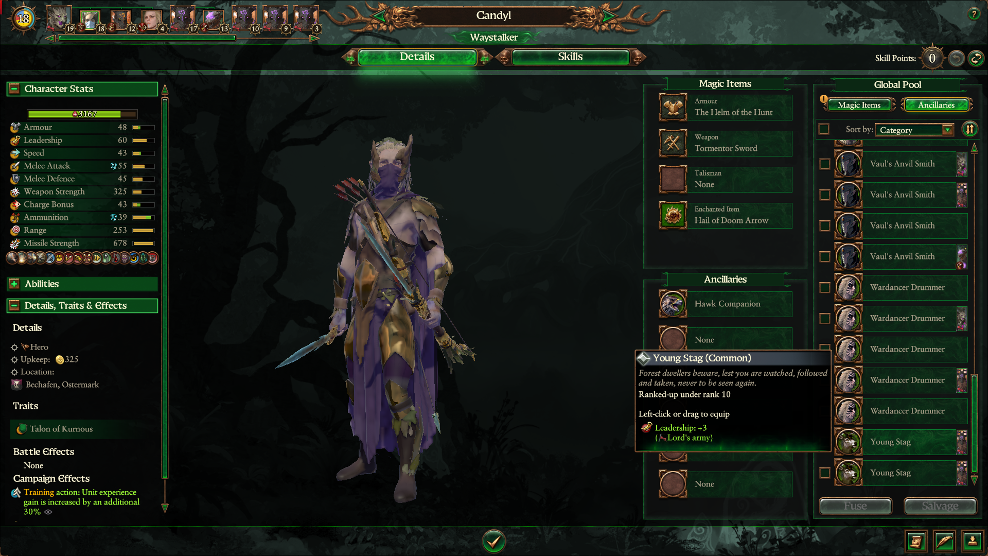 Wood Elf Lord-only Ancillary Effects Equippable by Heroes - Total War ...