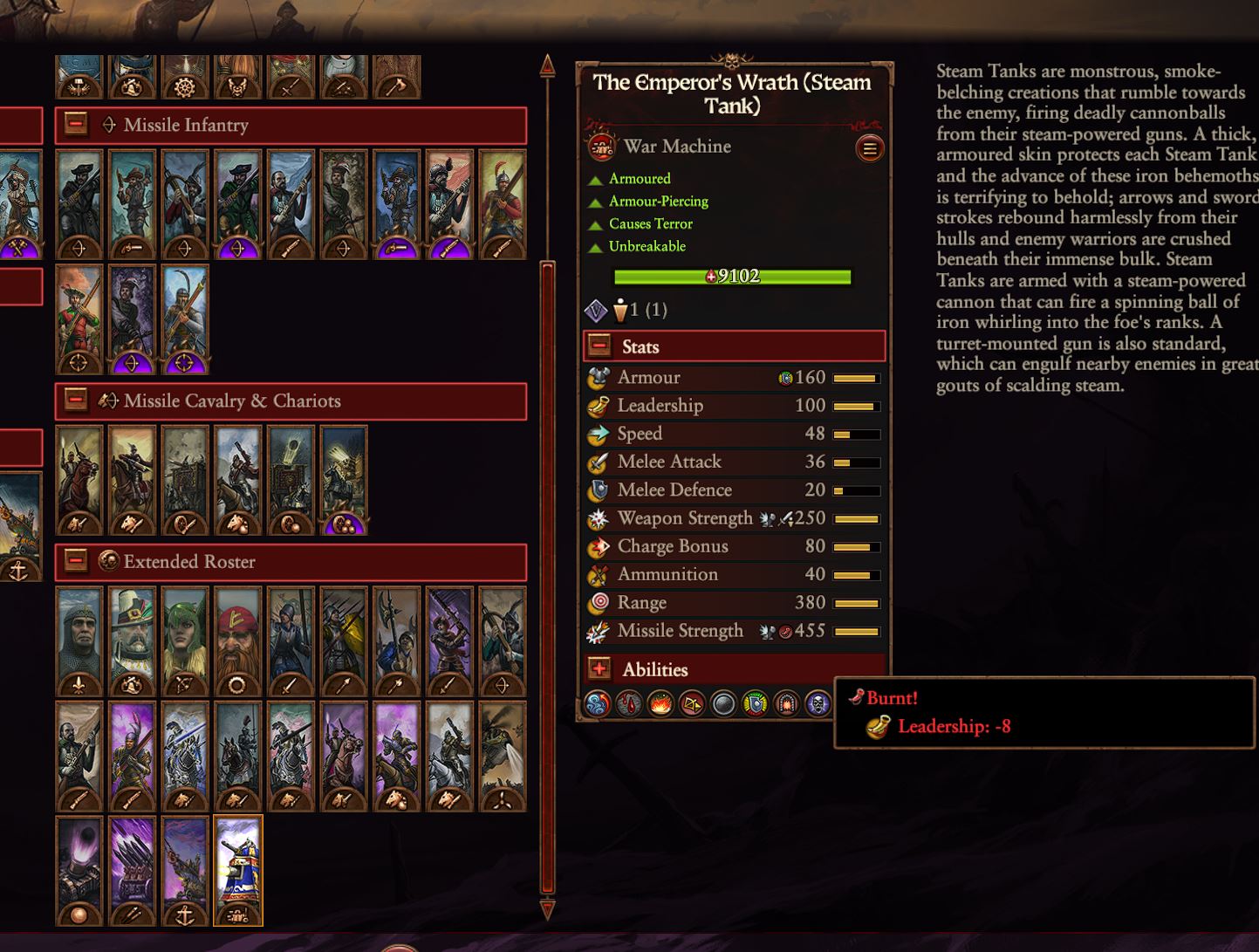 Certain Units missing from battle _entity_stat and battle_personality ...