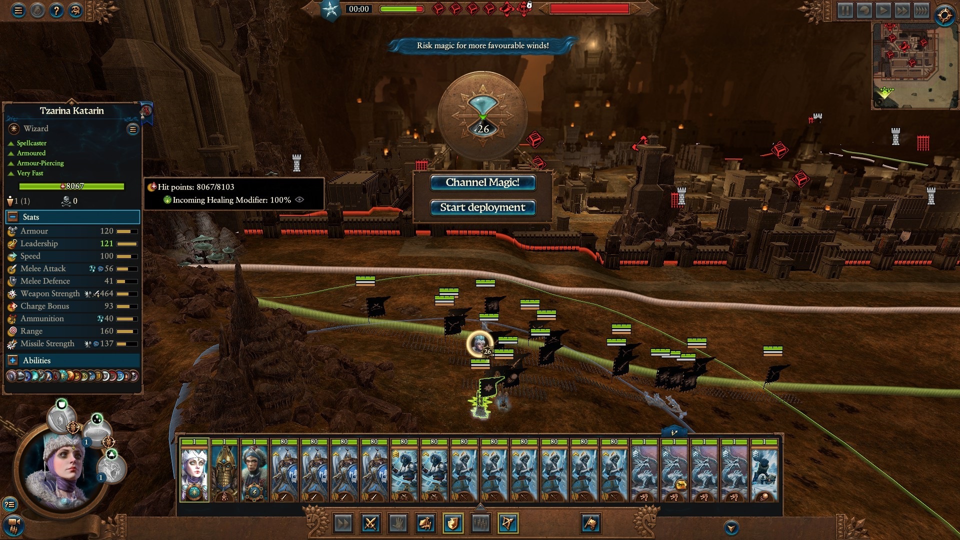 Katarin's health points shaved off Total War Warhammer