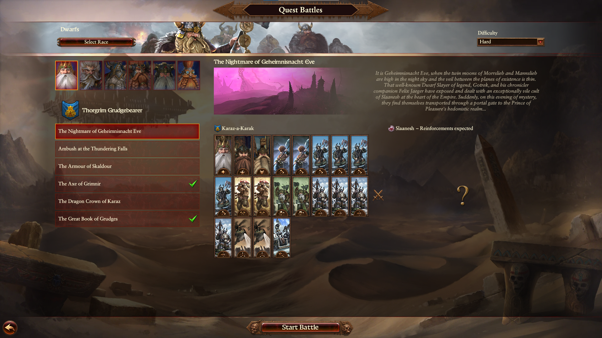 Quest battle finished in RoC not marked as completed - Total War: WARHAMMER