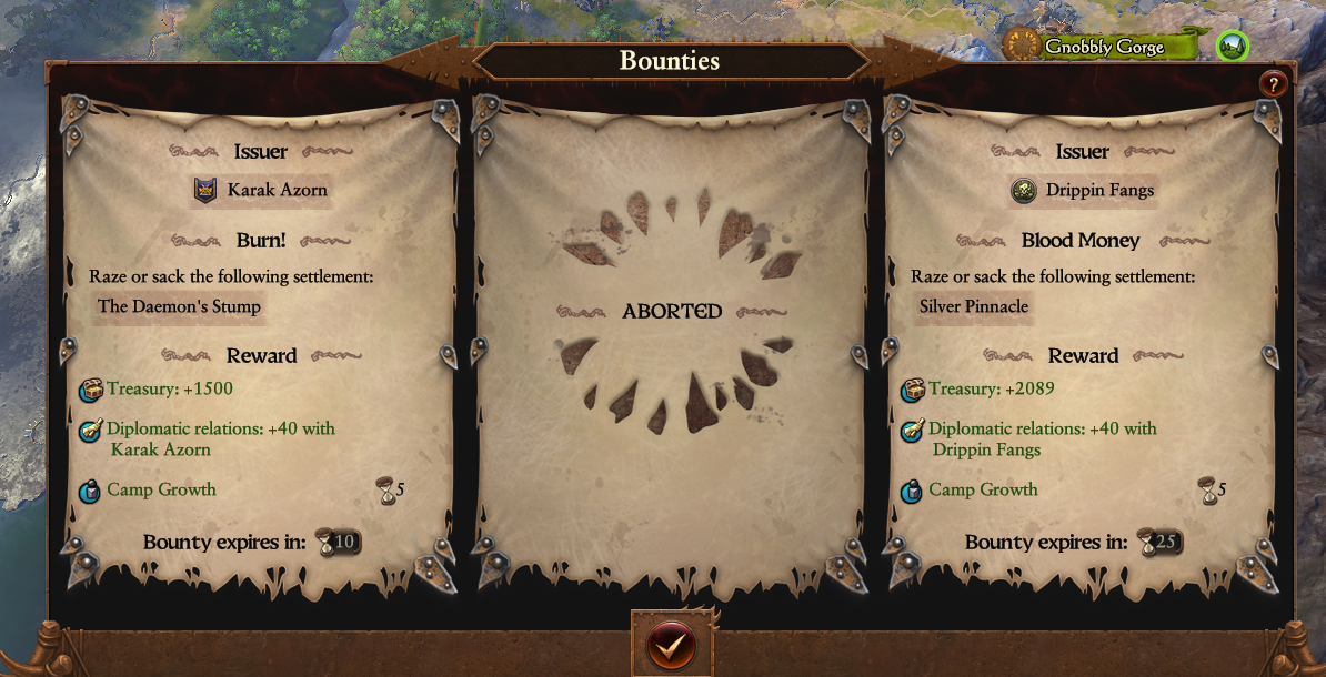 Ogre Bounties Still do not Refresh When Aborted - Total War: WARHAMMER