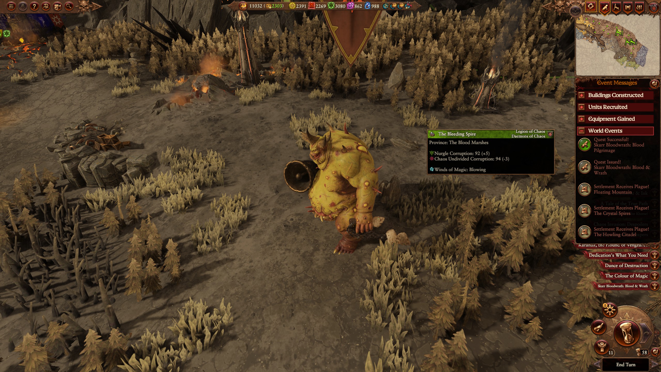 Exalted Great Unclean One - Weapon animation - Total War: WARHAMMER