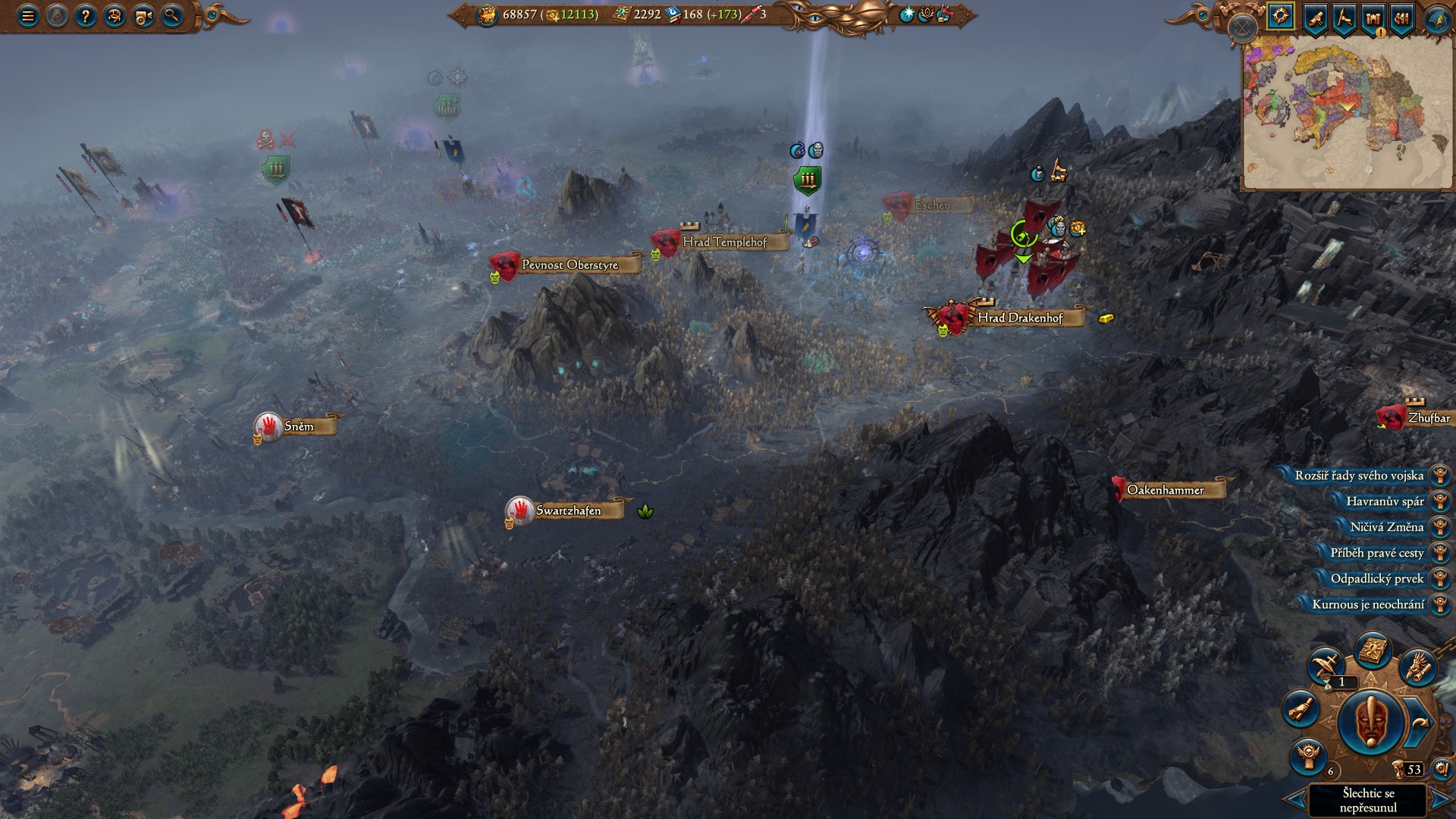 Karl Franz has his helmet askew on his head - Total War: Warhammer