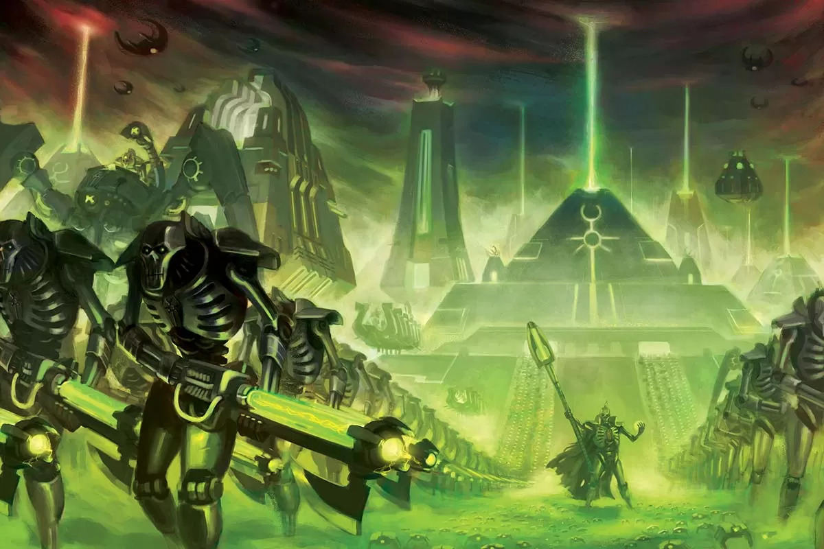 Warhammer 40k artwork — Necron Homeworld by Luches (via Warhammer Art)