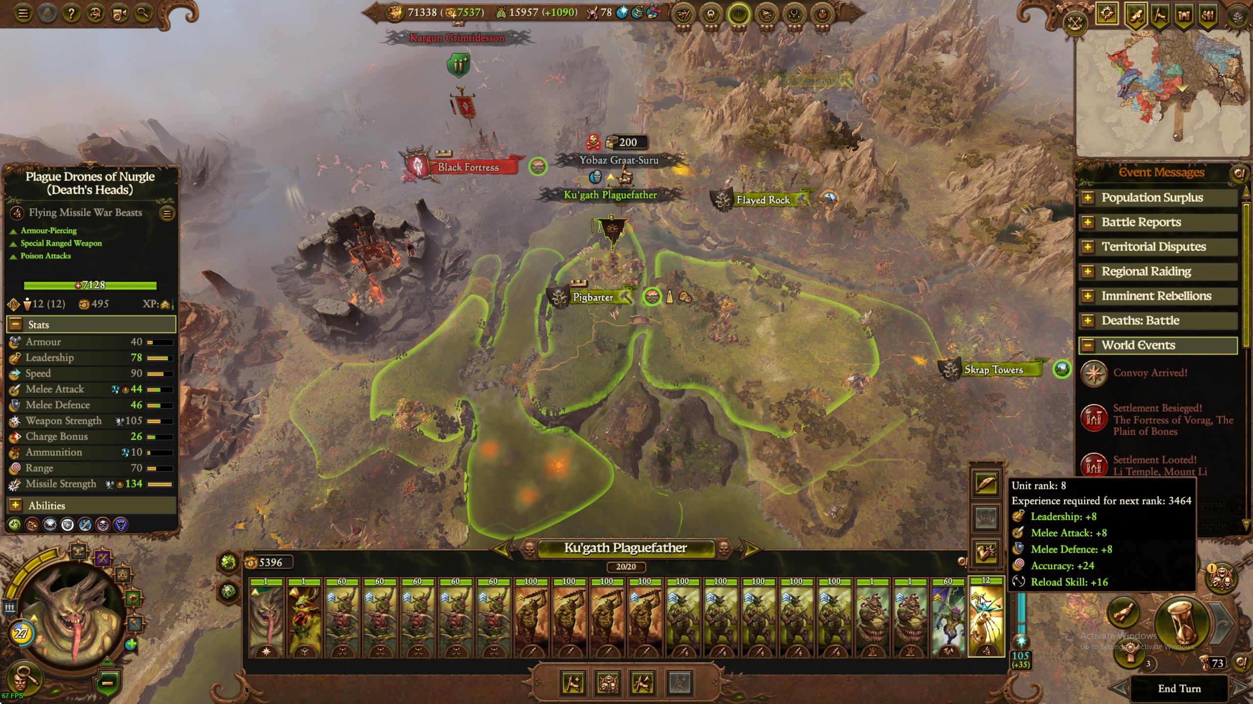 Pig Barter's Nurgle landmark not buffing other rotfly units - Total War ...